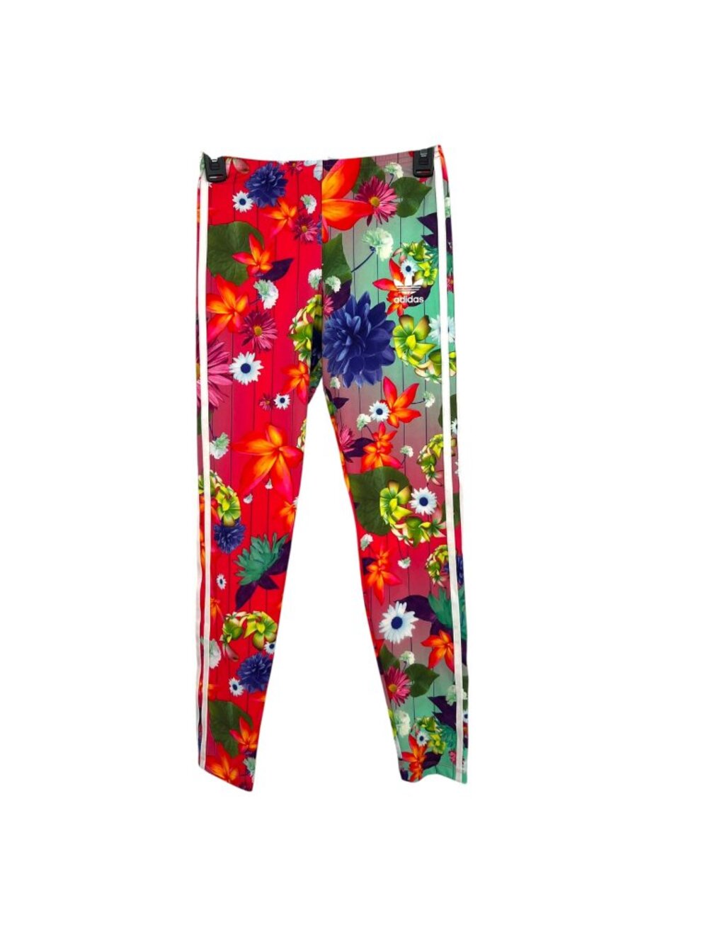 Adidas Originals Graphic Tropical Floral AOP Leggings Kids Colorful Size 13-14Y